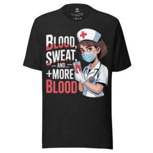 Nurse Tees - Blood. Sweat and more blood T-Shirt