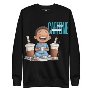 Caffeine, Scrubs, Compassion – Nurse Life Premium Sweatshirt