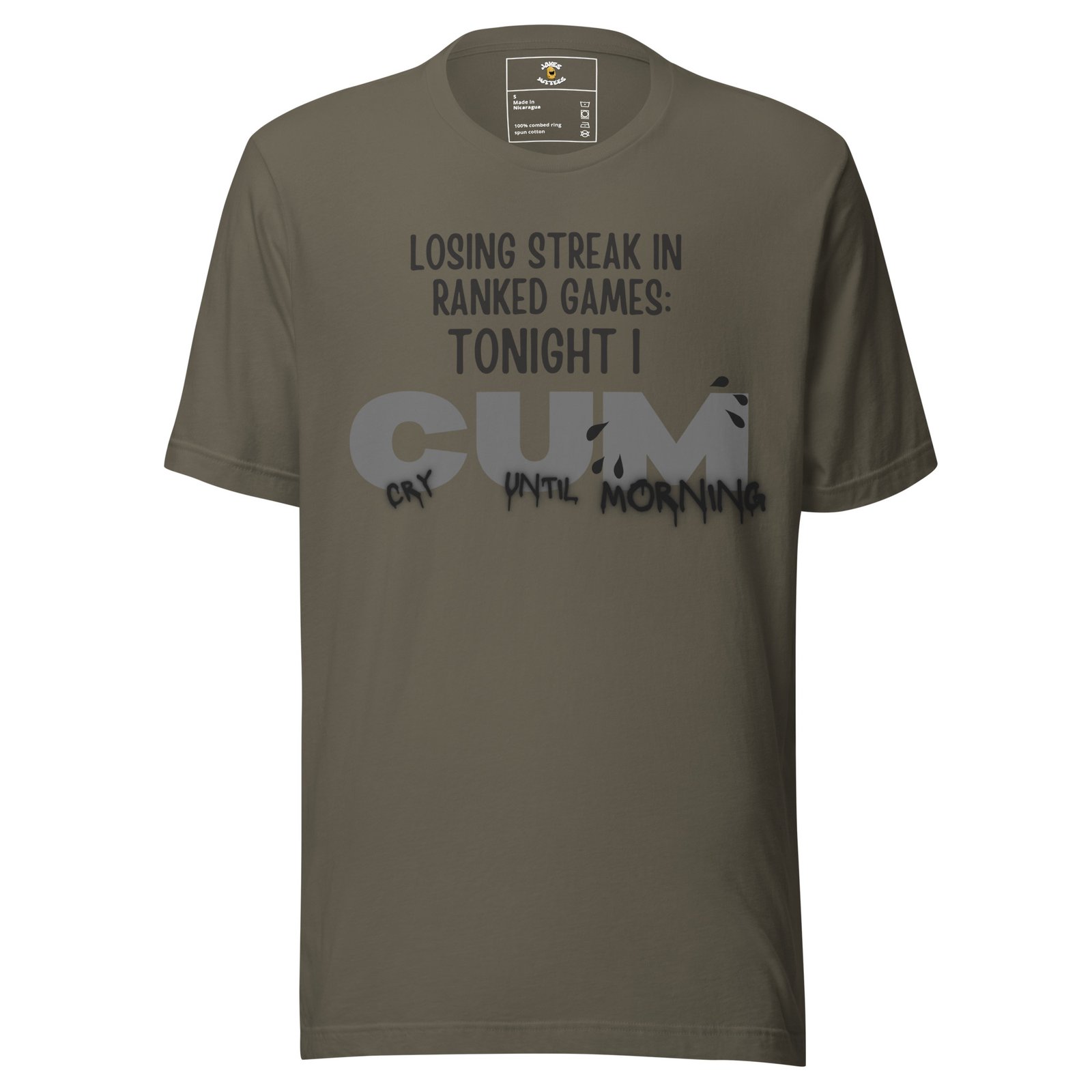 Tonight I CUM. Cry Until Mornin T-Shirt - Image 6